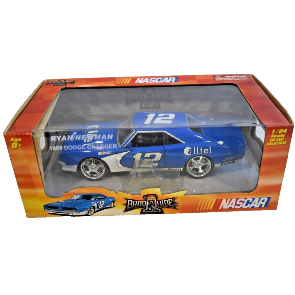1 Bad Ride Ryan Newman 1969 Dodge Charger #12 NASCAR 1/24 Diecast 12407 Blue